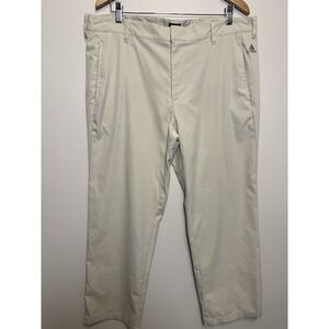 ADIDAS Golf PureMotion Performance Pants B82626 Light Beige 38x30 Casual Preppy